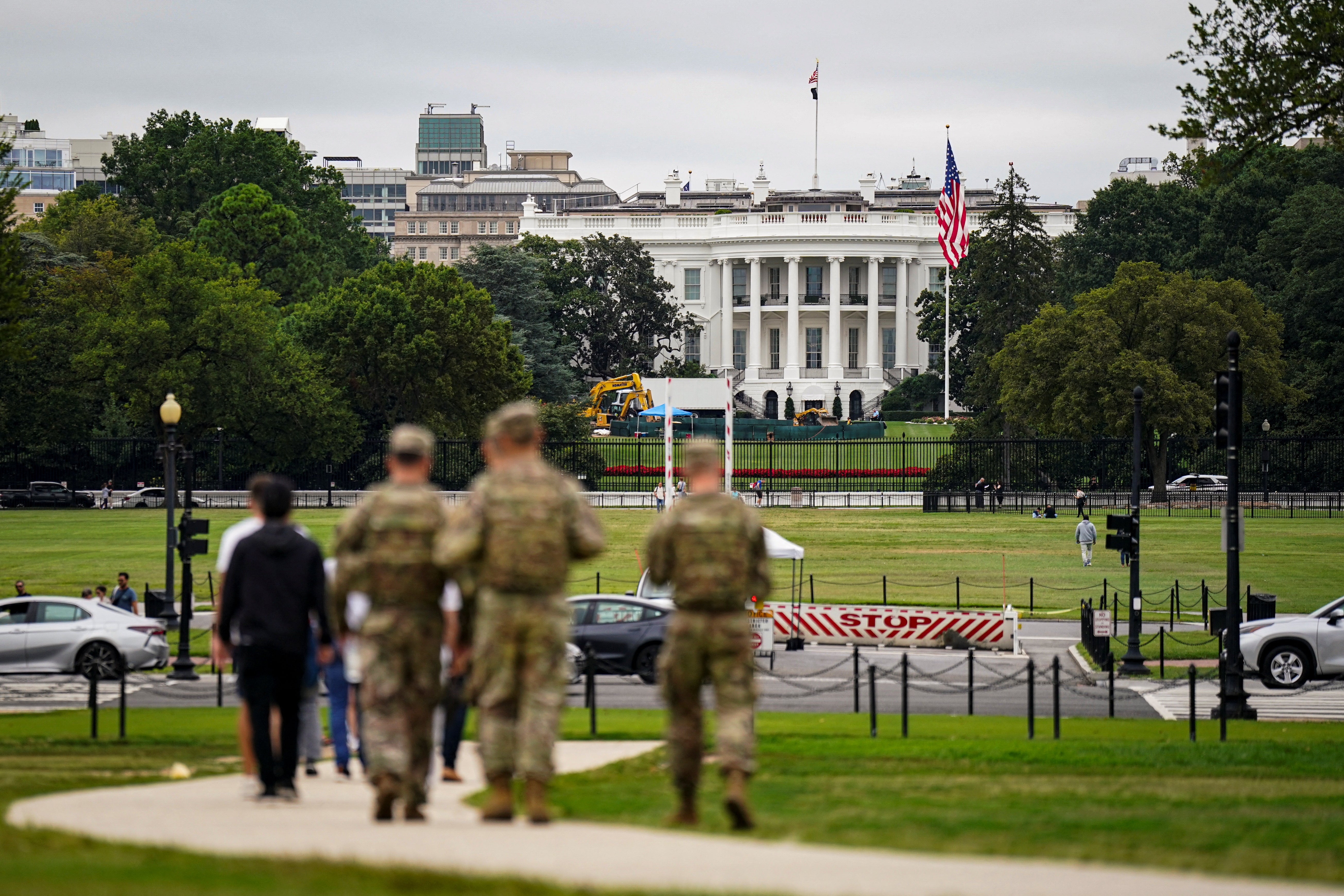 The number of National Guard troops has grown to nearly 2,000, with Louisiana, Mississippi, Ohio, South Carolina and West Virginia sending soldiers