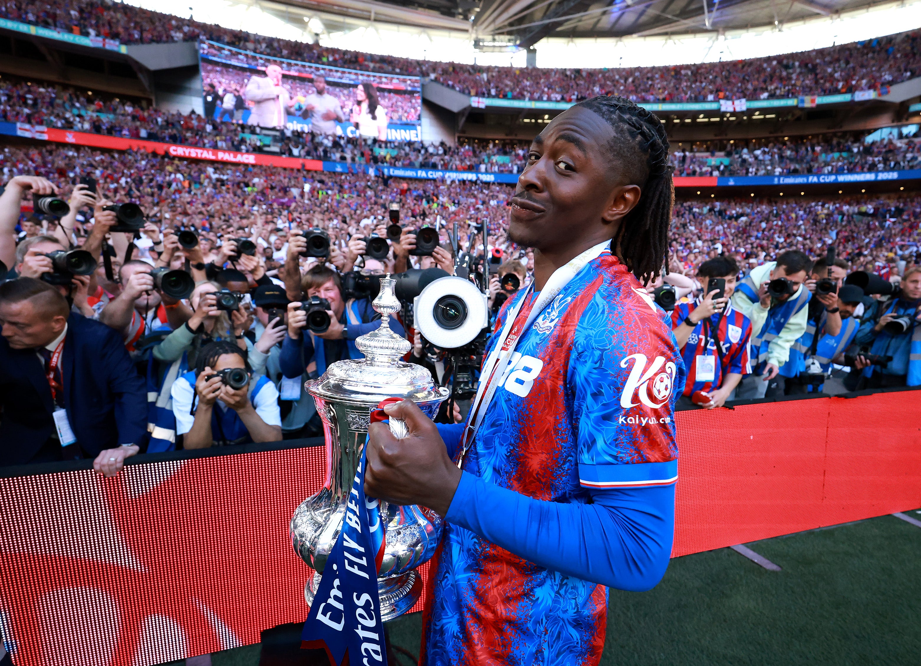 Eze cemented himself as a Crystal Palace legend after winning the FA Cup in May