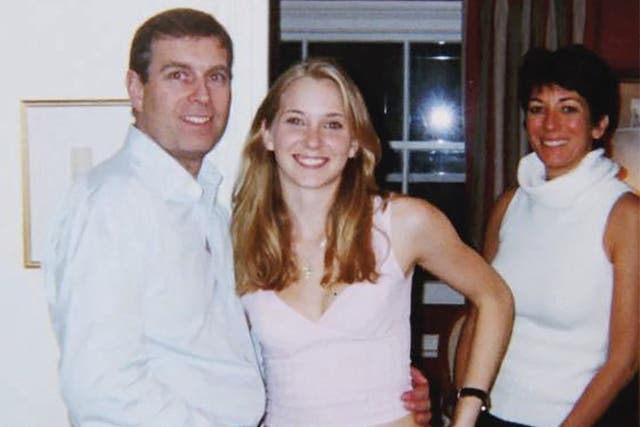 <p>A memoir from the late Prince Andrew sexual abuse accuser Virginia Giuffre (pictured, center) is set to release next week</p>