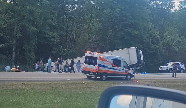 <p>Five passengers aboard a tourist bus were killed on August 22 when their driver got distracted and crashed on a New York state highway, police said</p>