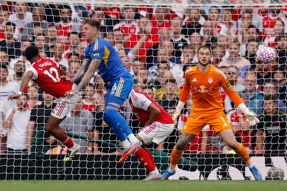 Arsenal v Leeds live: Gunners show corner class again to lead in Premier League after Eze unveiled on pitch