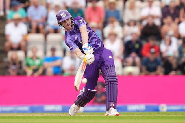 Harry Brook thrashed five sixes in his 56 off 27 balls (John Walton/PA)