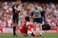 Bukayo Saka hobbles off in huge injury worry for Arsenal