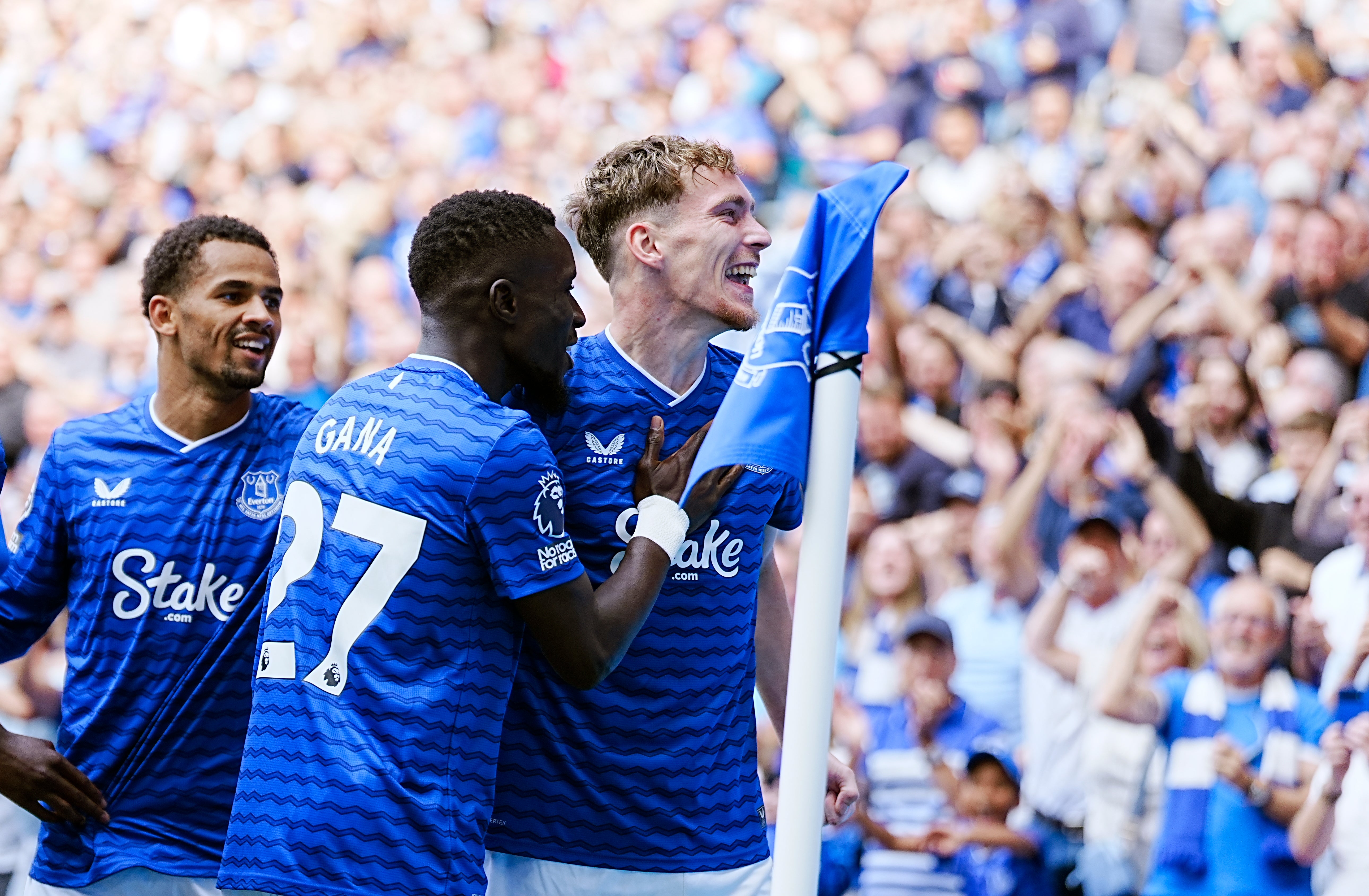 <p>James Garner has become a key member of David Moyes’ Everton </p>