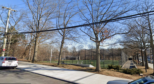 <p>Haffen Park, where one person was killed and four others were injured in a mass shooting</p>