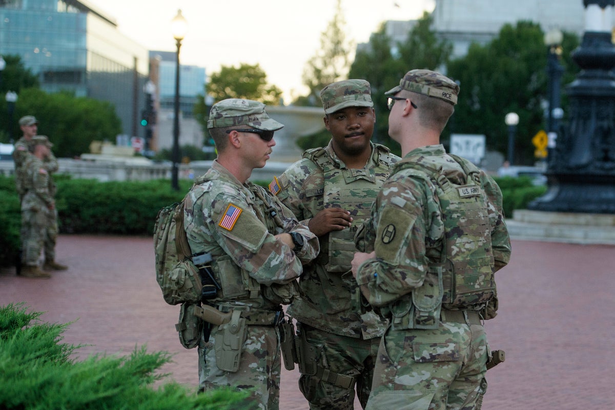 National Guard units in Washington are now carrying firearms
