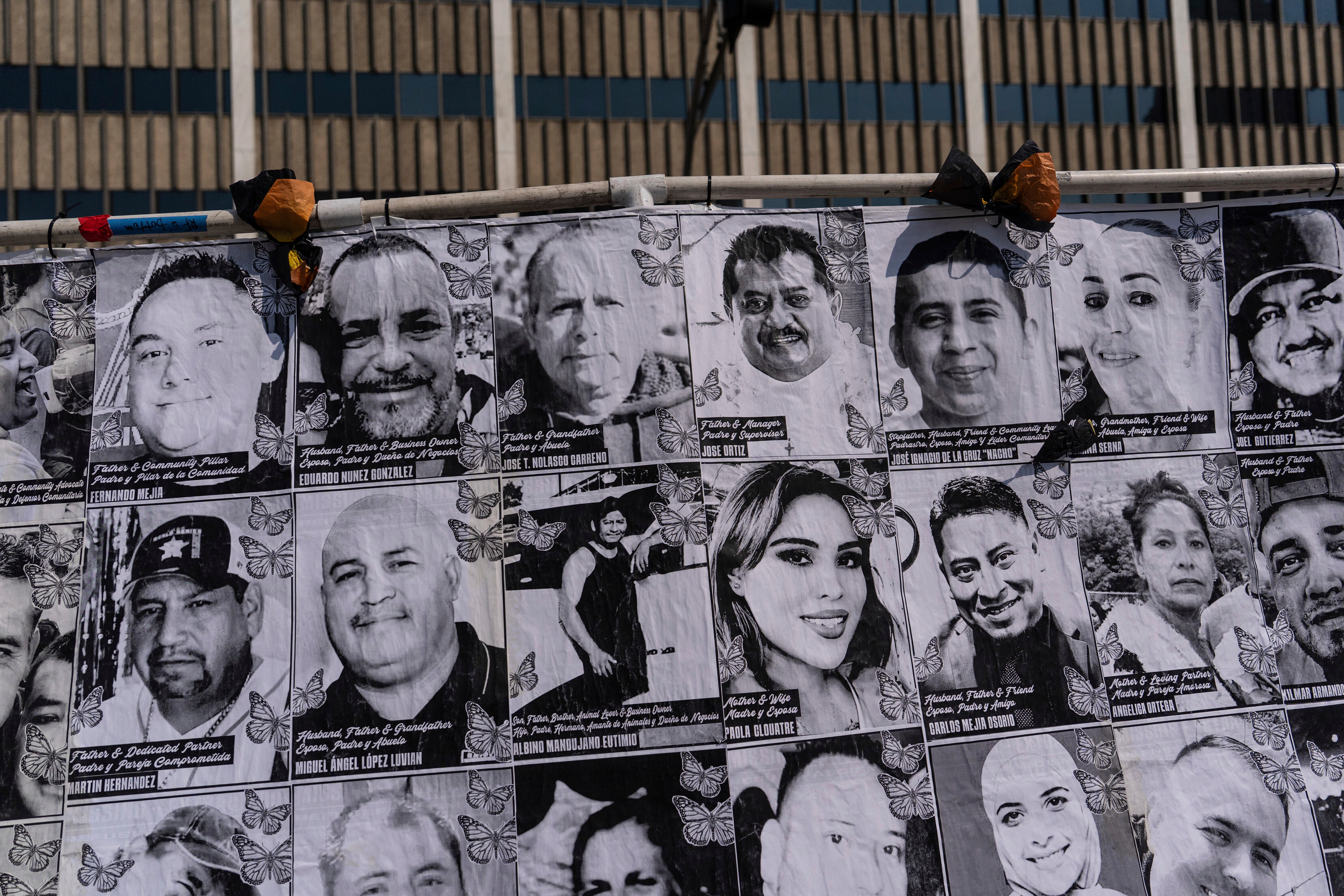 A California art project features black and white photographs of undocumented people detained by ICE