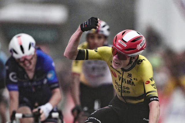 <p>Jonas Vingegaard won stage two but the team then fell victim to an audacious theft</p>