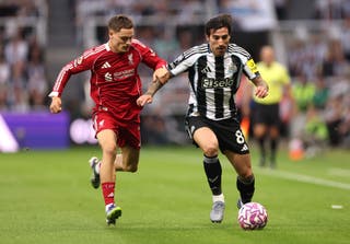 Wirtz (left) and Tonali duel over the ball