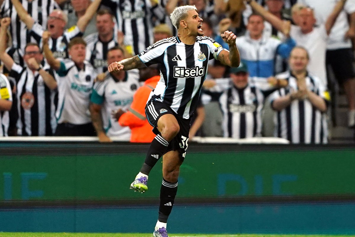 Newcastle vs Liverpool live: Guimaraes scores to give hope to 10-men hosts after Ekitike and Gravenberch goals