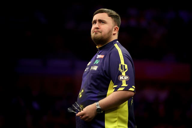 Luke Littler fell short at Players Championship 24 in Milton Keynes (Nigel French/PA)