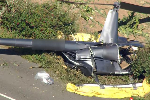 <p>The helicopter crash site</p>