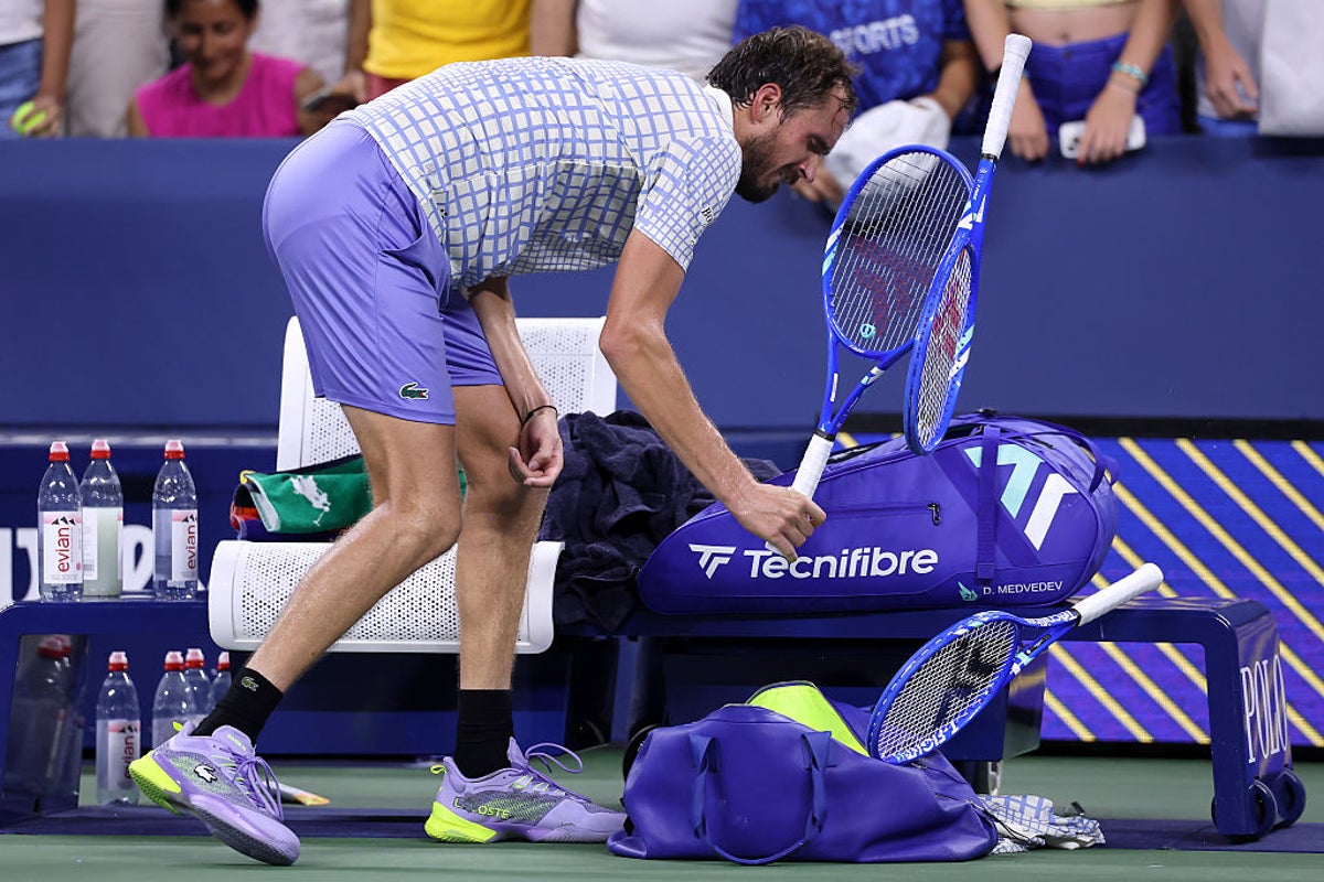US Open match descends into chaos and sparks Daniil Medvedev meltdown
