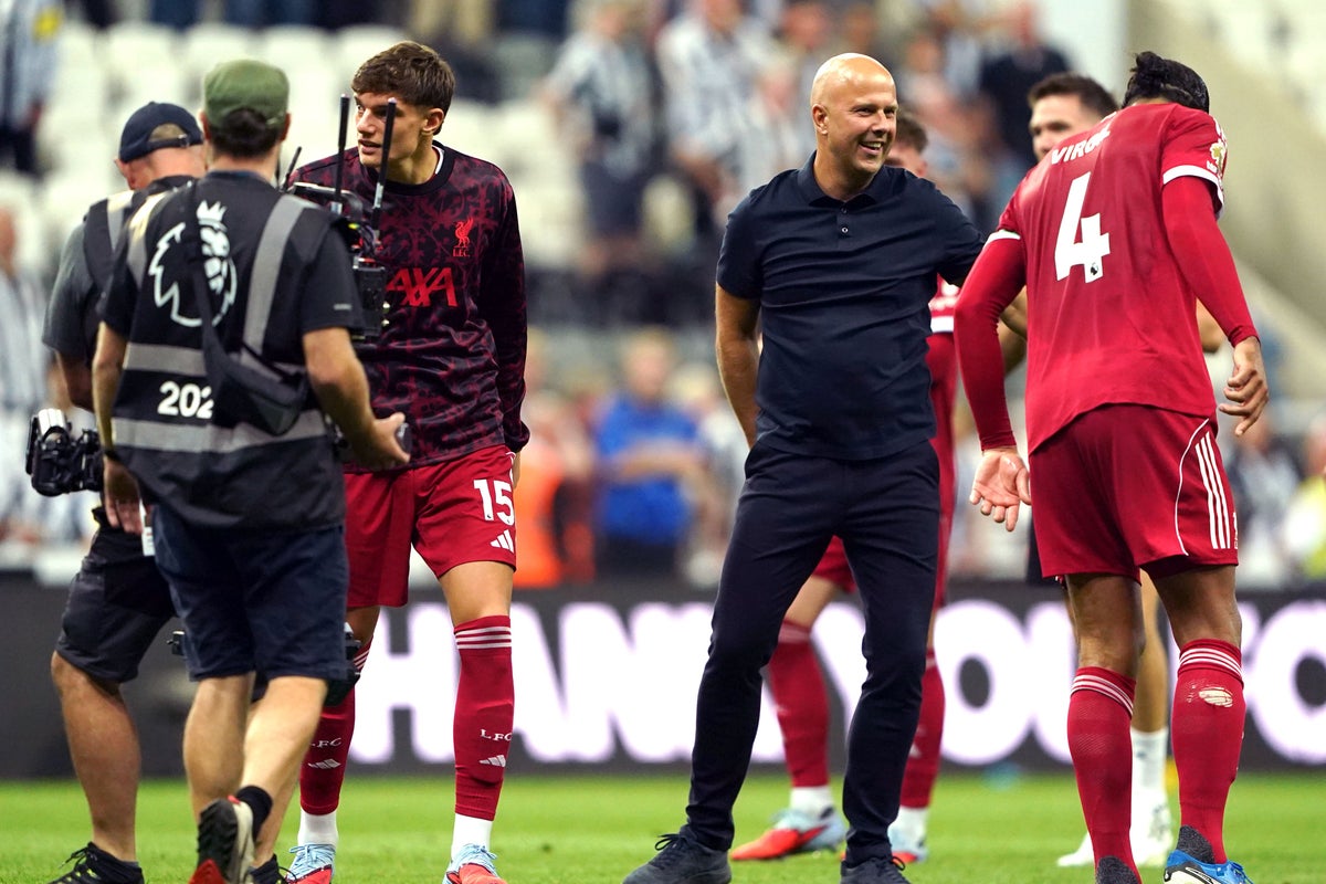 Arne Slot hails Liverpool’s ‘mentality to fight’ after late Rio Ngumoha winner