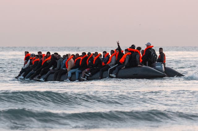 <p>Migrants prepare to sail into the English Channel from Gravelines, France</p>