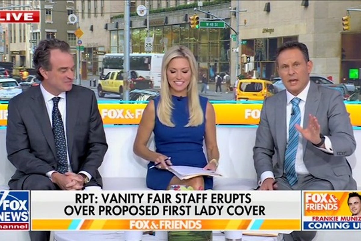 Fox & Friends calls for Vanity Fair staffers to out colleagues upset over Melania Trump cover: ‘Should be fired!’