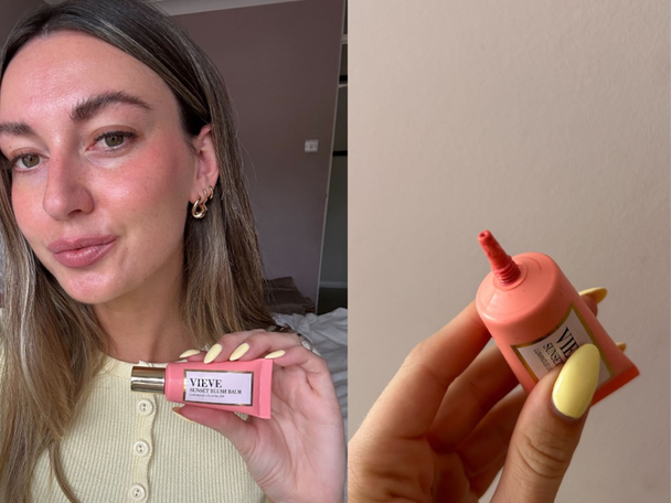 indybest best liquid blush review Vieve sunset blush balm
