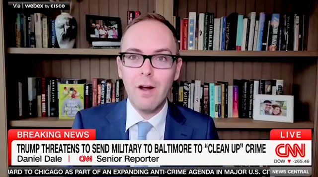 <p>CNN's Senior Report Daniel Dale fact-checked Donald Trump's claims to reporters about crime in Washington, D.C.</p>