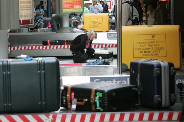 Unite baggage workers had been due to take part in strike action between August 29 and September 2 (Tim Ockenden/PA)