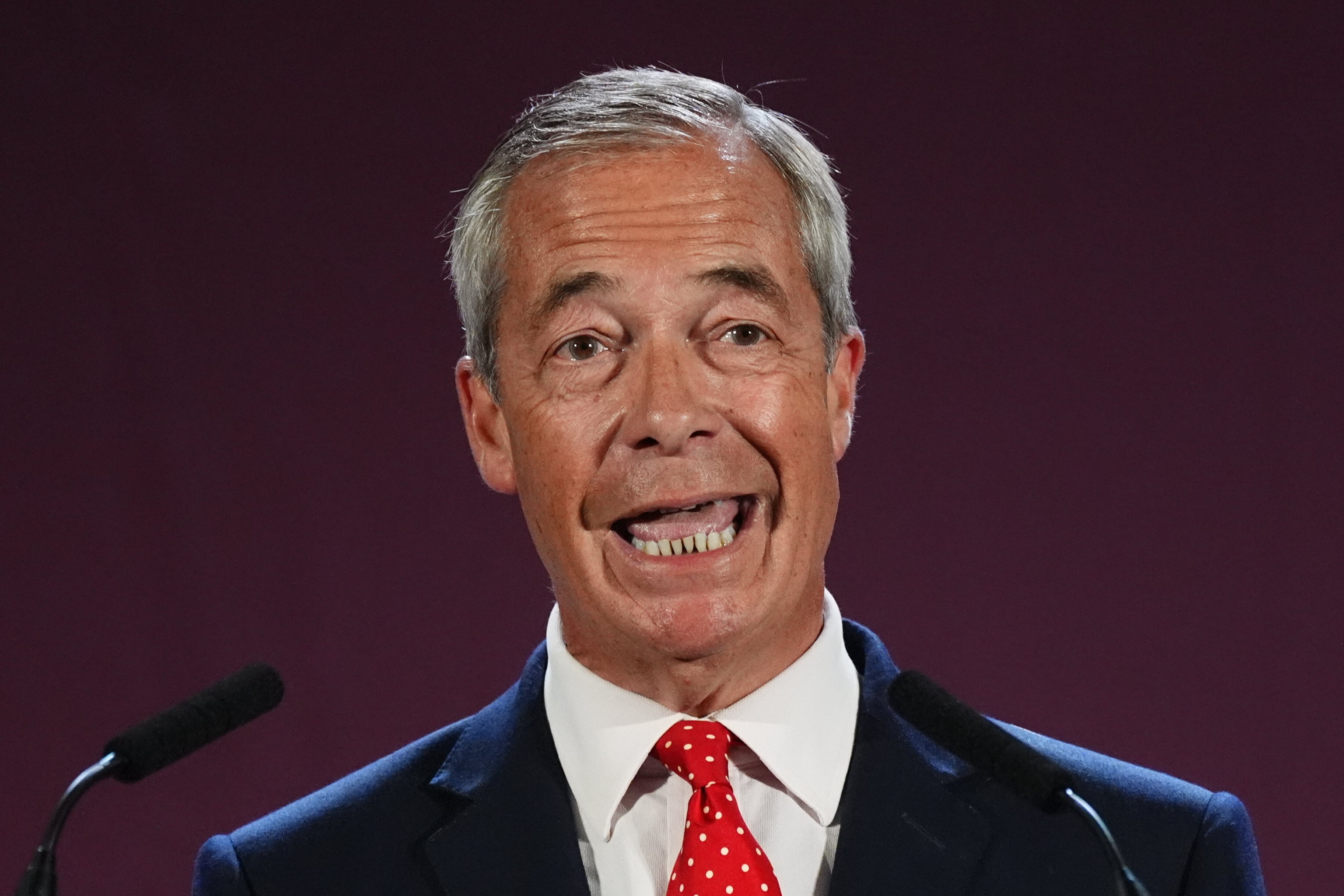 Reform UK Party leader Nigel Faraj has said that he will scrap the SPS deal between the UK and the European Union (Jacob King/PA)