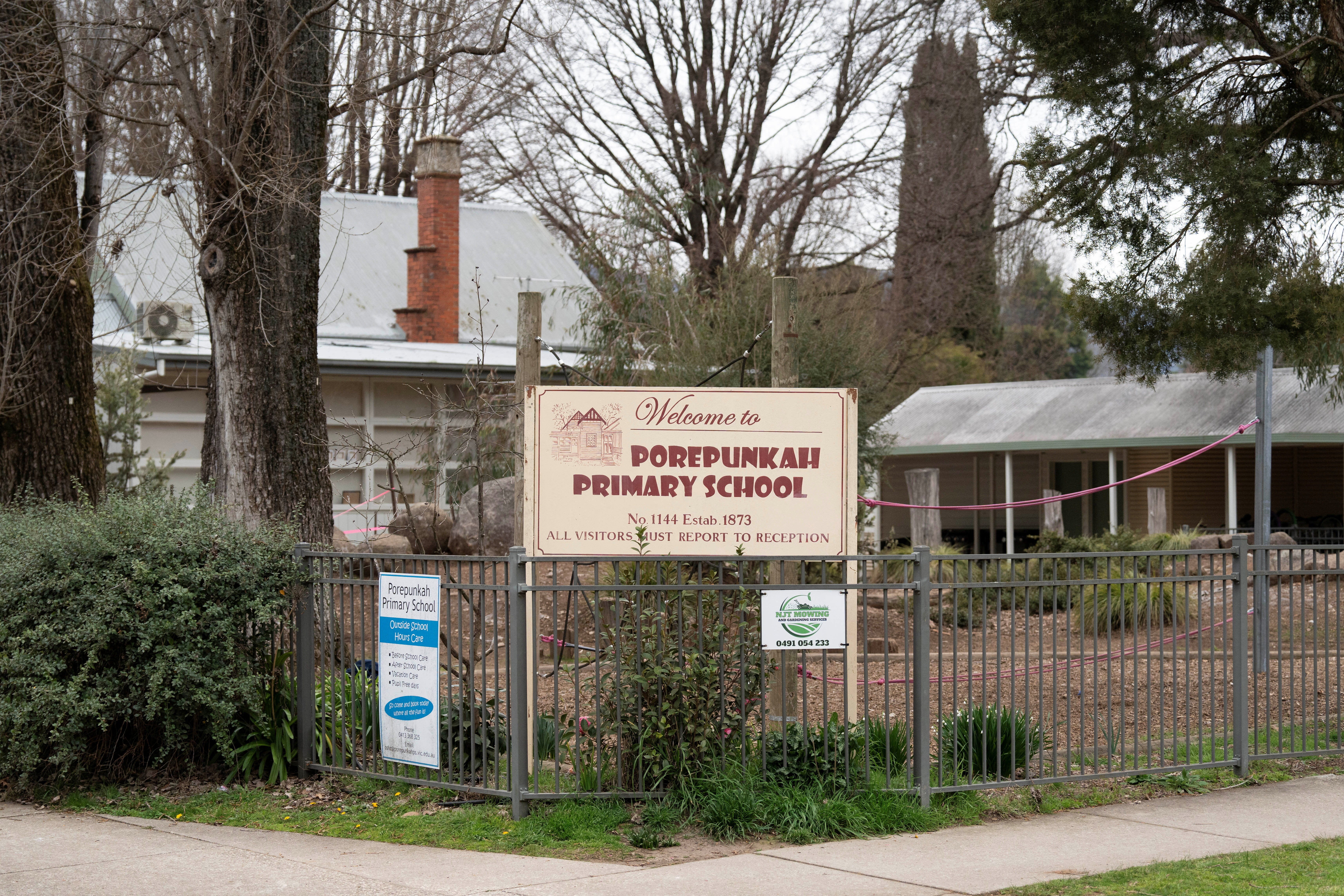 Porepunkah Primary School in Porepunkah, Victoria, Australia, 26 August 2025