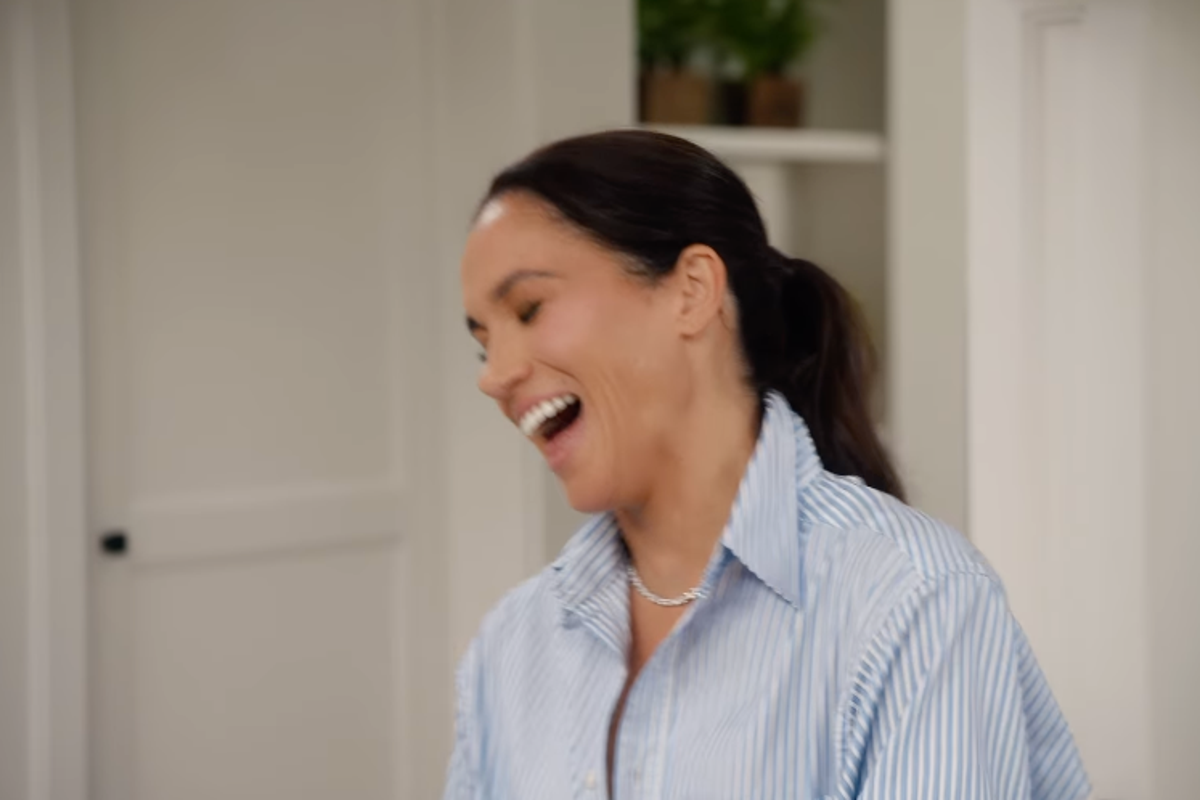 Meghan left in hysterics as Tan France makes cheeky dig about her cooking in With Love clip