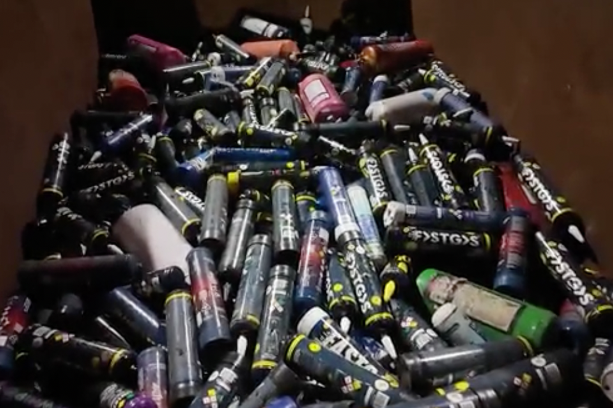 Skips full of laughing gas canisters recovered in Notting Hill Carnival cleanup