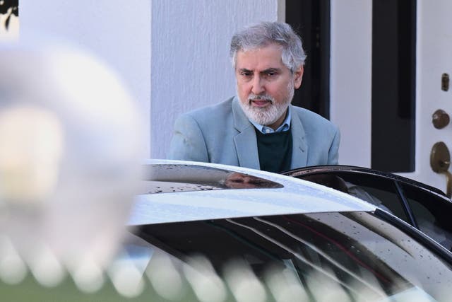 <p>Iranian ambassador to Australia Ahmad Sadeghi leaves the Embassy of the Islamic Republic of Iran in Canberra, Australia</p>