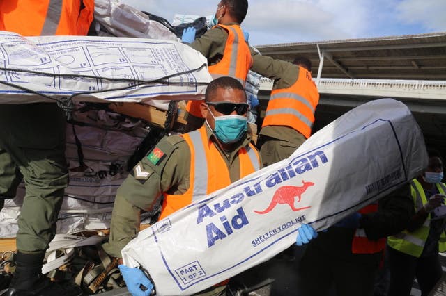 <p>Australia gives 0.19 per cent of its national income as aid</p>