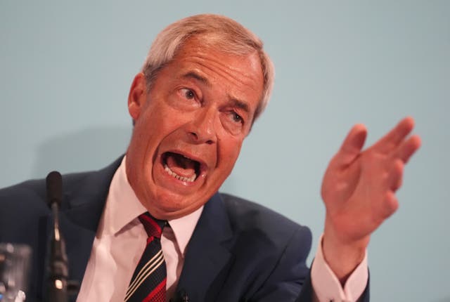 <p>Nigel Farage has been criticised by the Church of England’s most senior bishop </p>