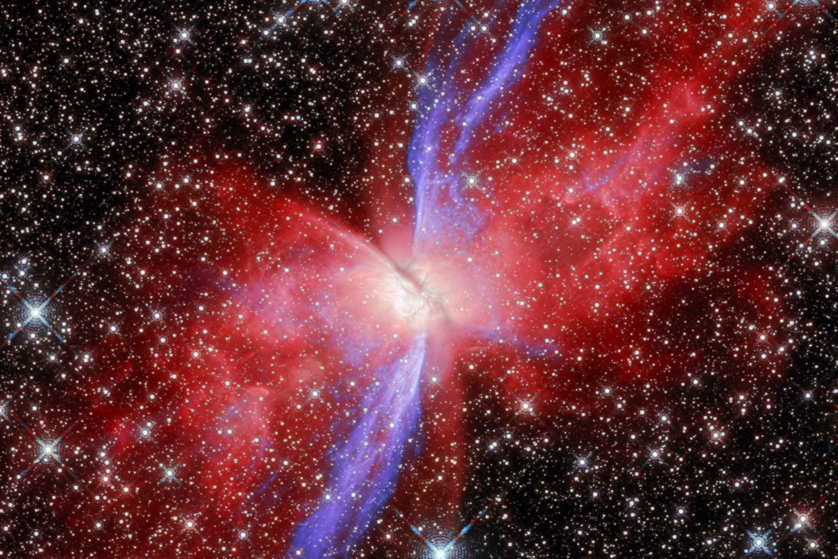 James Webb Telescope uncovers core of the Butterfly Nebula