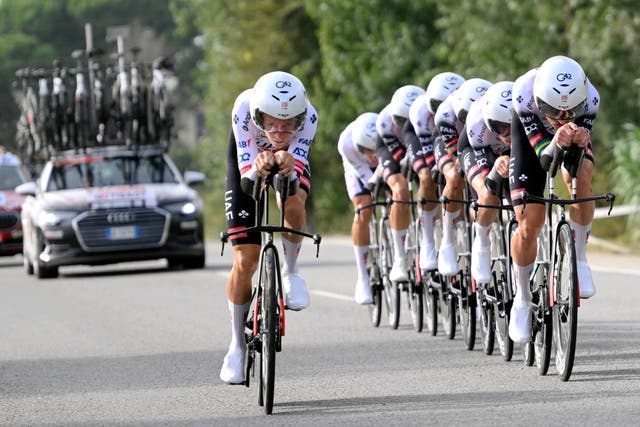 <p>UAE Team Emirates-XRG won stage five</p>