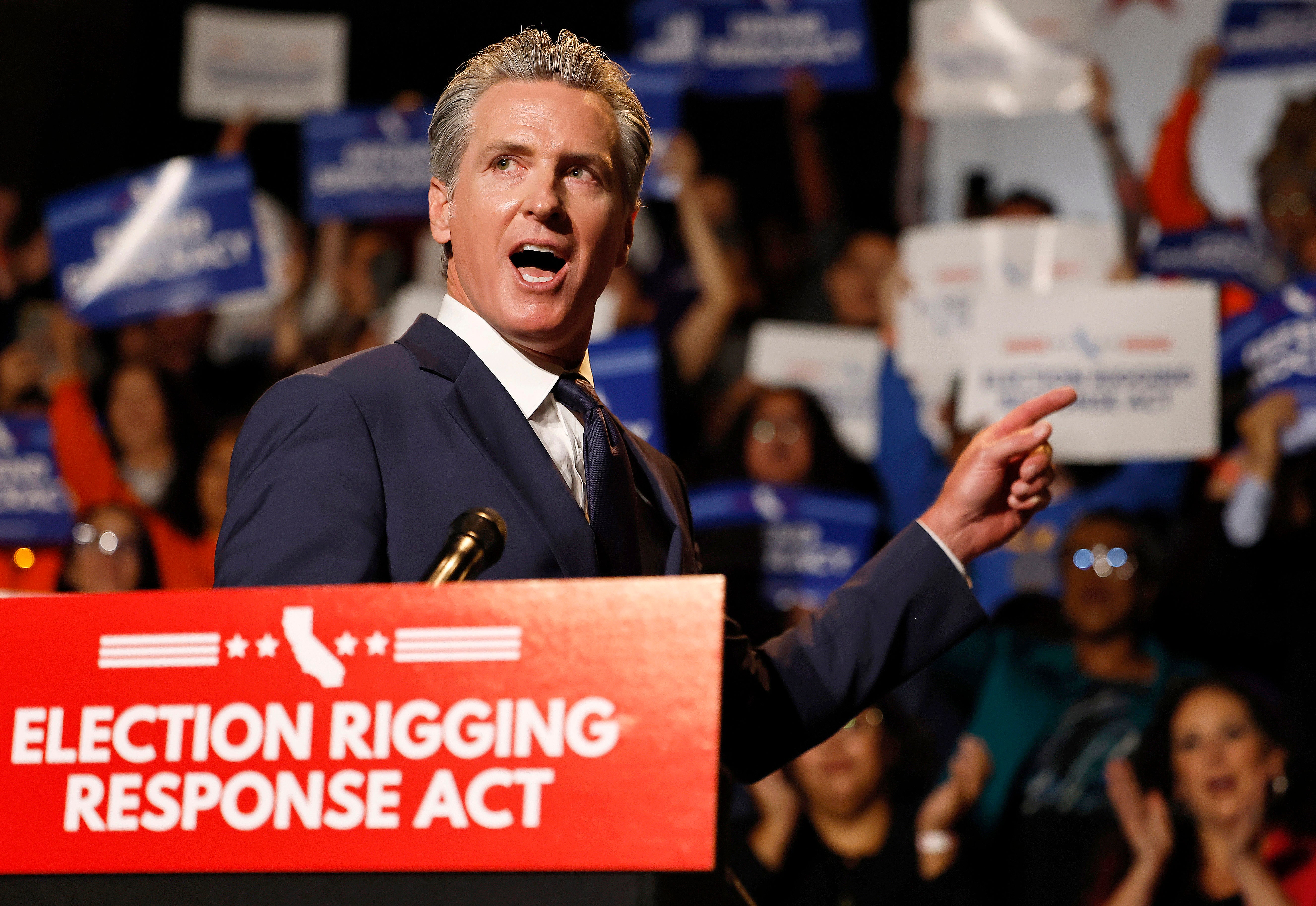 California Governor Gavin Newsom wants voters to decide whether to redistrict the state to counter Texas’s new congressional map