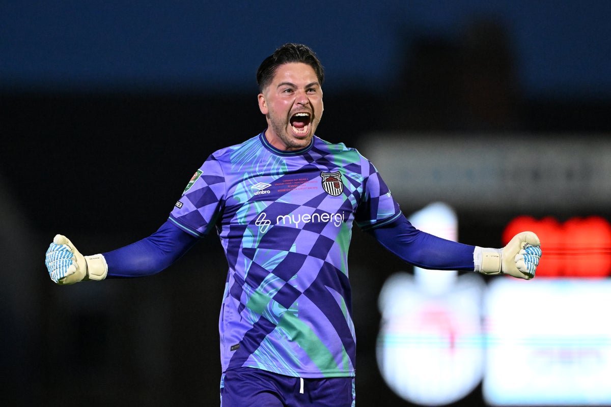Grimsby Town’s Christy Pym jokes after Carabao Cup win: ‘I’m a Man Utd fan so I’m fuming a little bit’