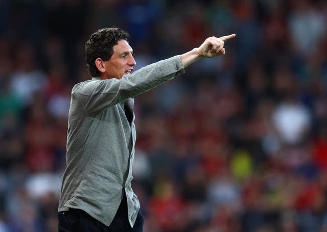 <p>Brentford manager Keith Andrews </p>