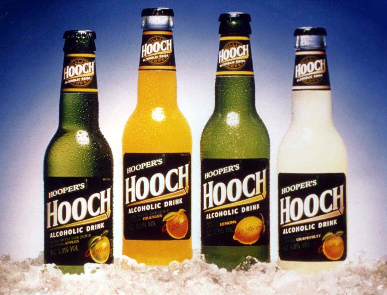 Throwback: Hooch embarked on a £1.8m 30th birthday campaign this year that saw the boozy lemonade go on draught for the first time since its inception in 1995