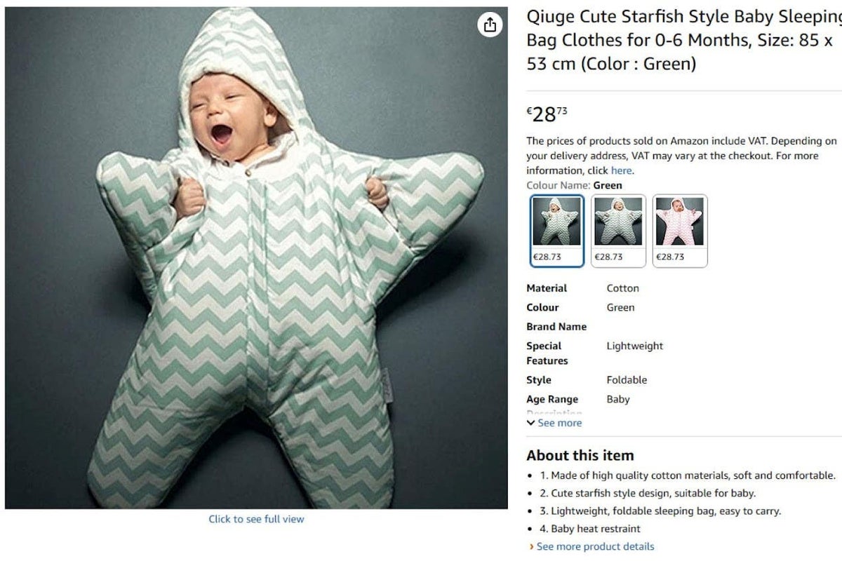 Baby sleeping bags being sold online ‘pose suffocation risk’, Which? warns Baby sleeping bags being sold online ‘pose suffocation risk’, Which? warns
