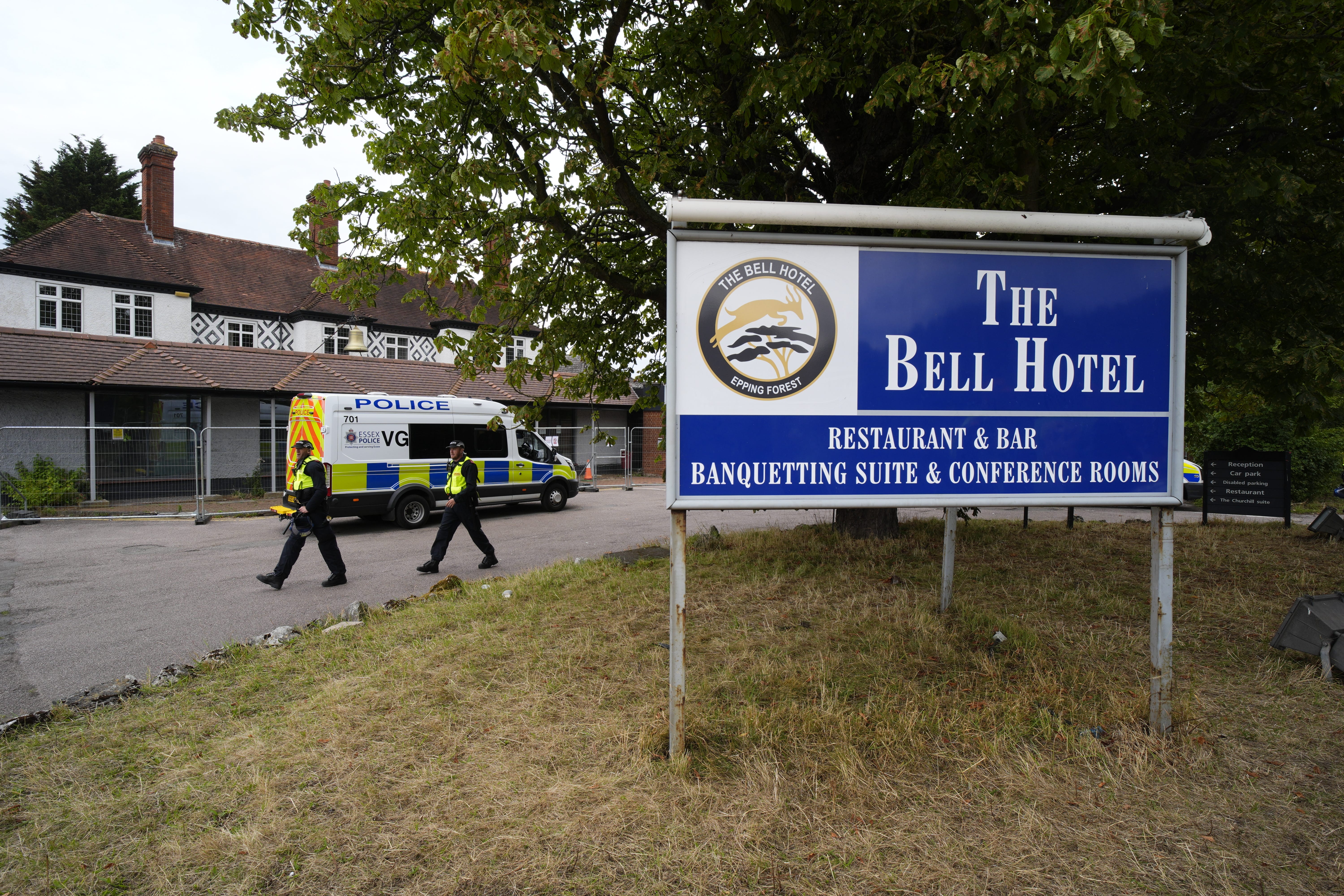 The Bell Hotel in Epping (Jordan Pettitt/PA)
