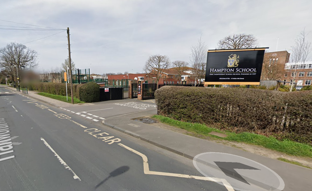 <p>Christopher Arnold was caught trying to film his colleague at Hampton School in London</p>