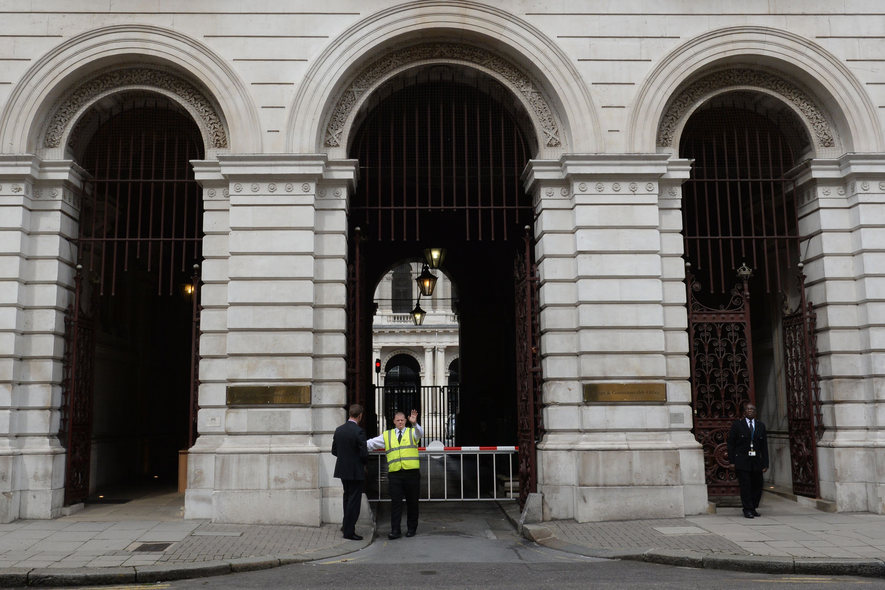Entrance archways to the Foreign Office, London (Stefan Rousseau/PA)