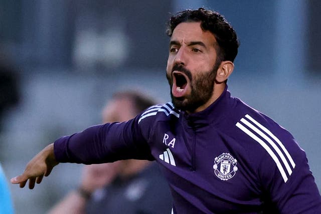 <p>Ruben Amorim oversaw an embarrassing loss at Grimsby (Nigel French/PA)</p>