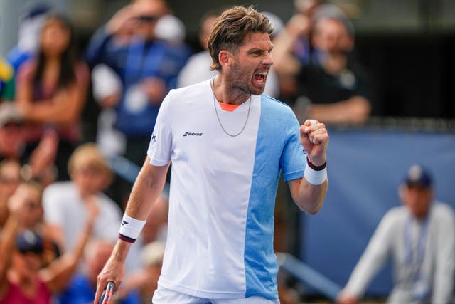 Cameron Norrie (pictured) beat Francisco Comesana in New York (Yuki Iwamura/AP)