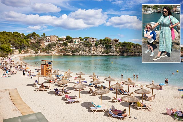 <p>Rhiannon found holidays easier before she had her child</p>