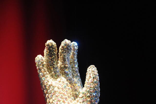 The famous glove that Michael Jackson wore to the 1983 Grammy Awards (Zak Hussein/PA)