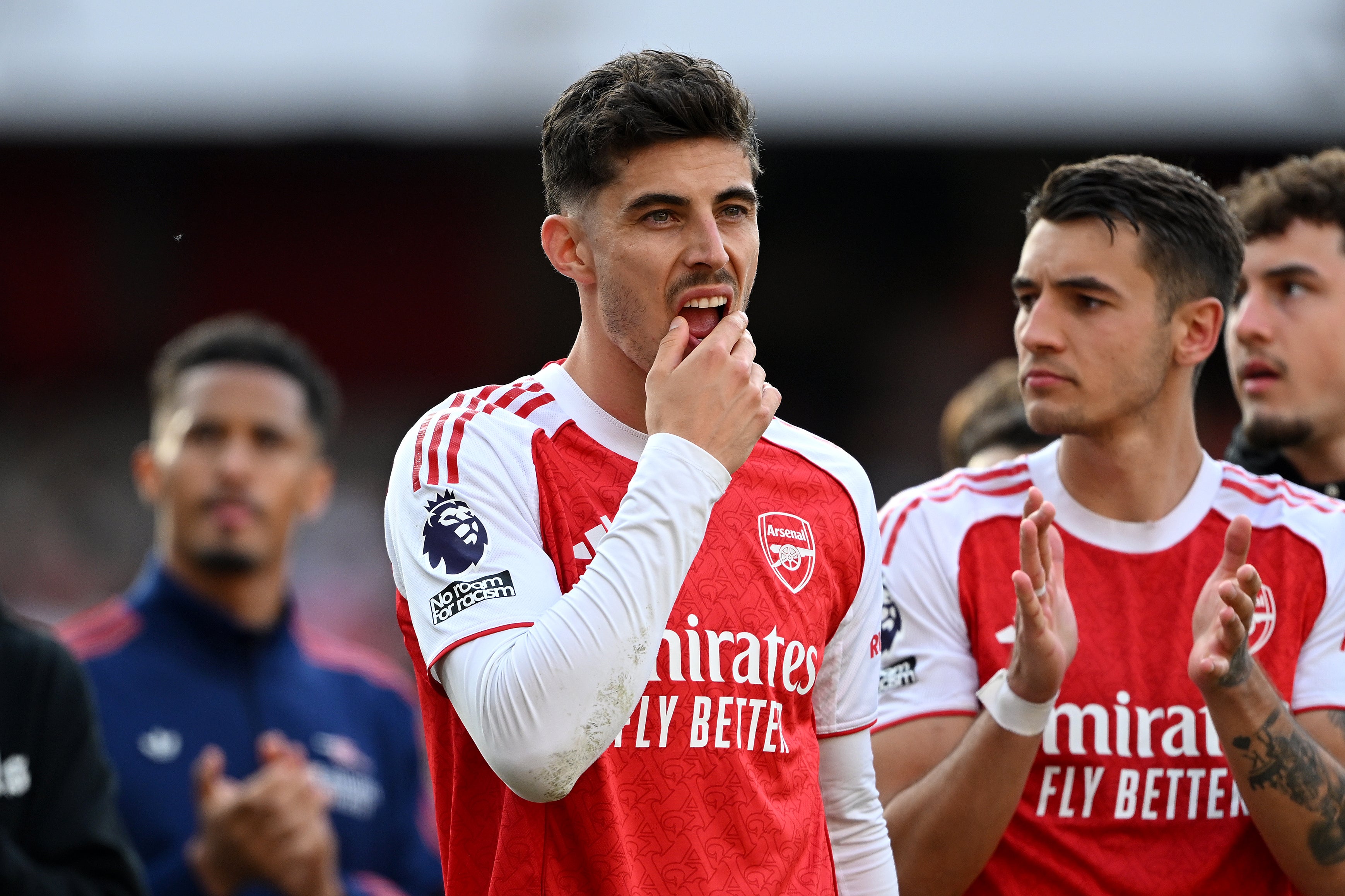 Uma lesão de Kai Havertz deixou o Arsenal sem opções de ataque