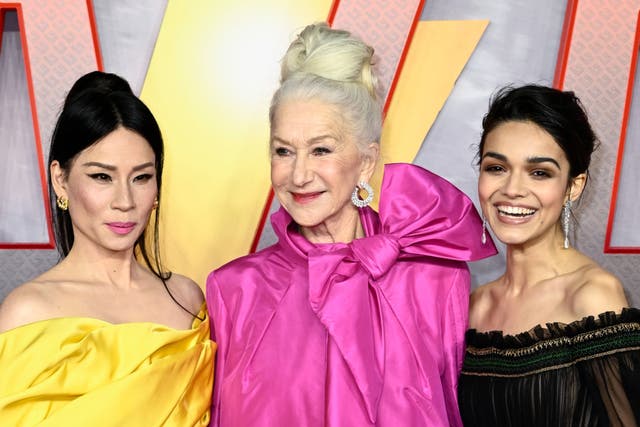 <p>‘We text each other all the time,’ Mirren (middle) said about her two former co-stars</p>