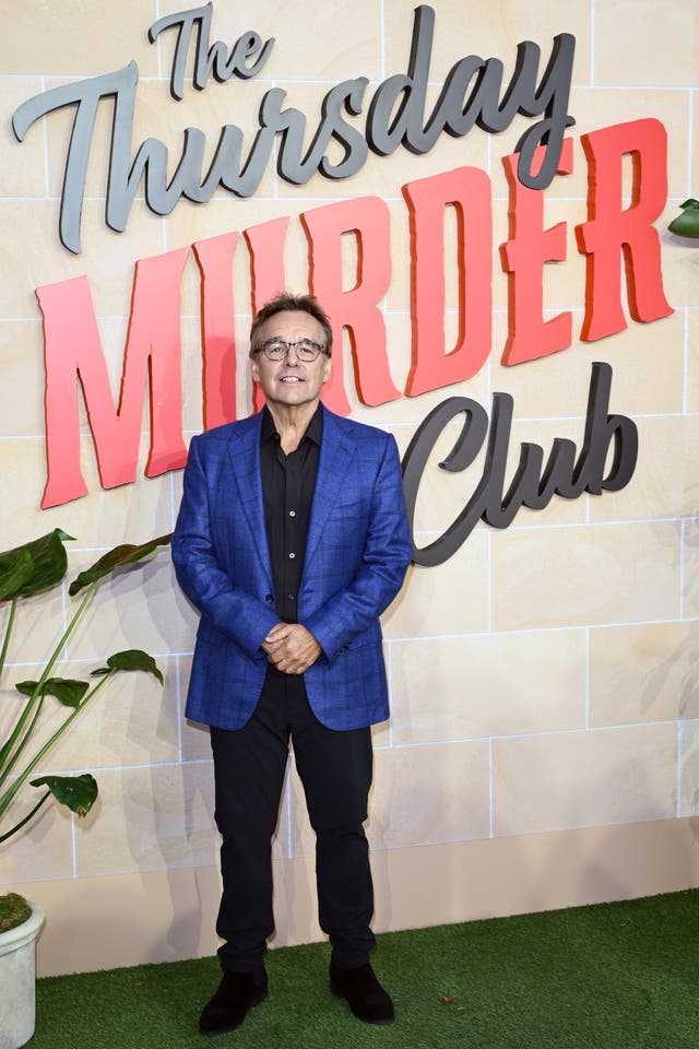 <p>Chris Columbus at 'The Thursday Murder Club' UK premiere in London, England</p>
