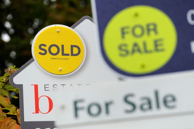 HMRC figures show house sales recovered further last month (PA)