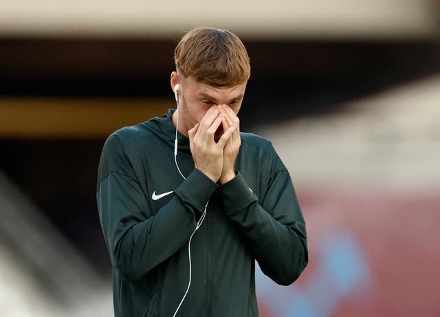 <p>Cole Palmer before West Ham United v Chelsea</p>