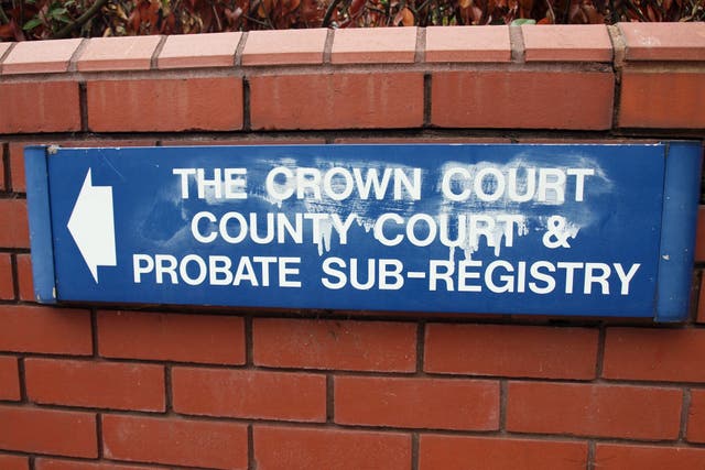 Signage for Leicester Crown Court, Leicester (Lucy Bogustawski/PA)